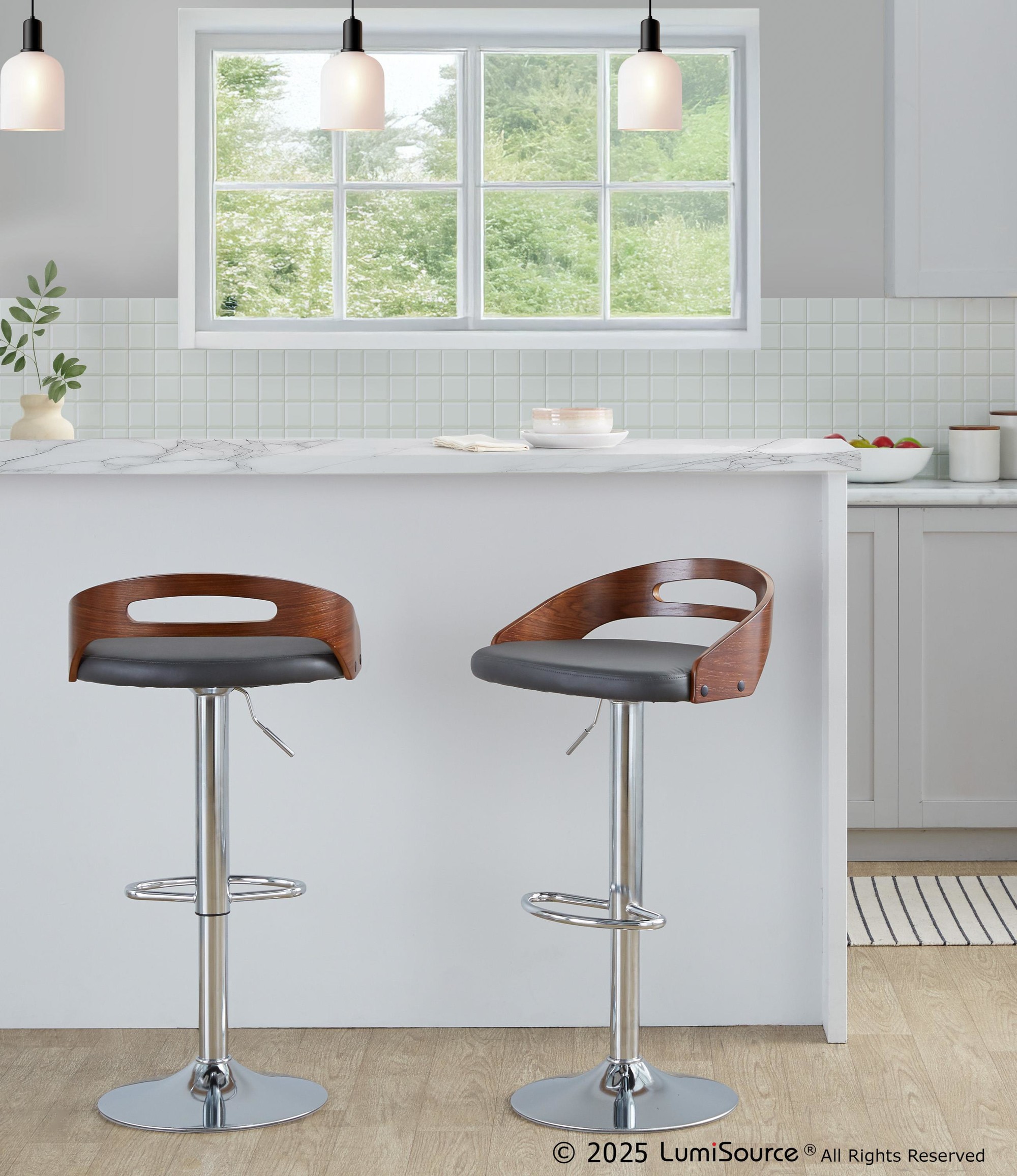 Cassis Adjustable Barstool - Set Of 2